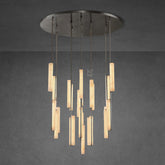 Audubon Alabaster Round Chandelier 56"