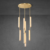 Audubon Alabaster Round Chandelier 24"