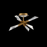 Bergamots LED Pendant 17"W Optic Haze Quartz