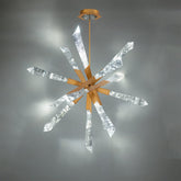 Bergamots LED Pendant 48"W Optic Haze Quartz