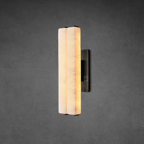 Audubon Alabaster Double Sconce