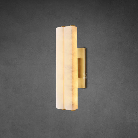 Audubon Alabaster Double Sconce
