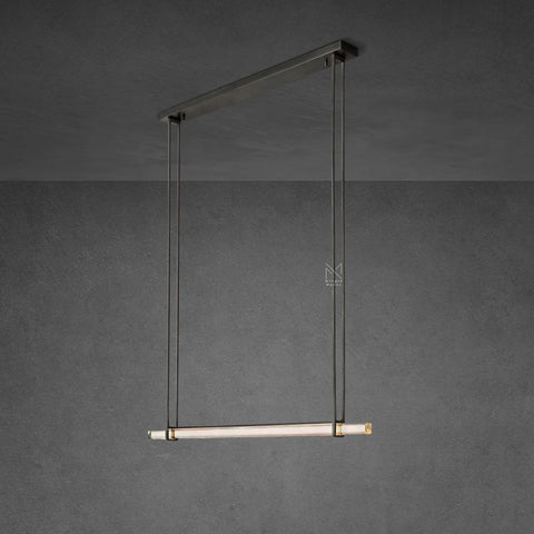 Audubon Single Bar Linear Chandelier 60″