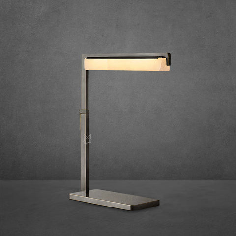 Audubon Alabaster Task Table Lamp