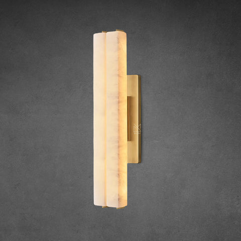 Audubon Alabaster Double Sconce