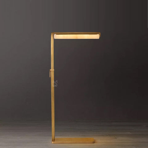 Audubon Alabaster Task Floor Lamp