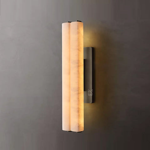 Audubon Alabaster Double Sconce
