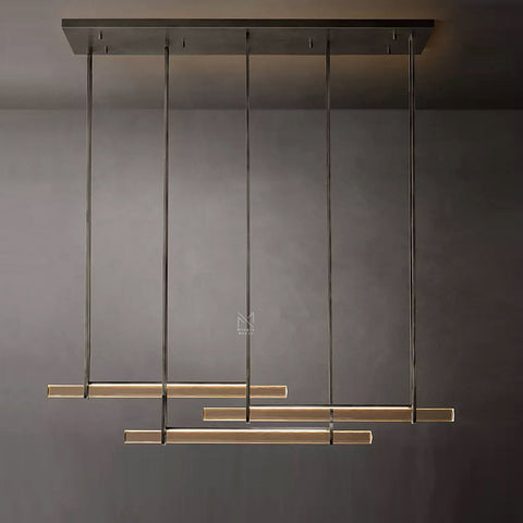Audubon Triple Bar Linear Chandelier